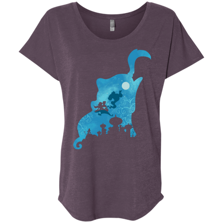 T-Shirts Vintage Purple / X-Small Genius Portrait Triblend Dolman Sleeve