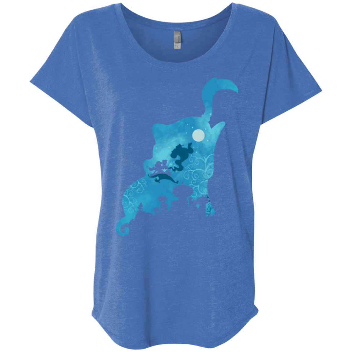 T-Shirts Vintage Royal / X-Small Genius Portrait Triblend Dolman Sleeve