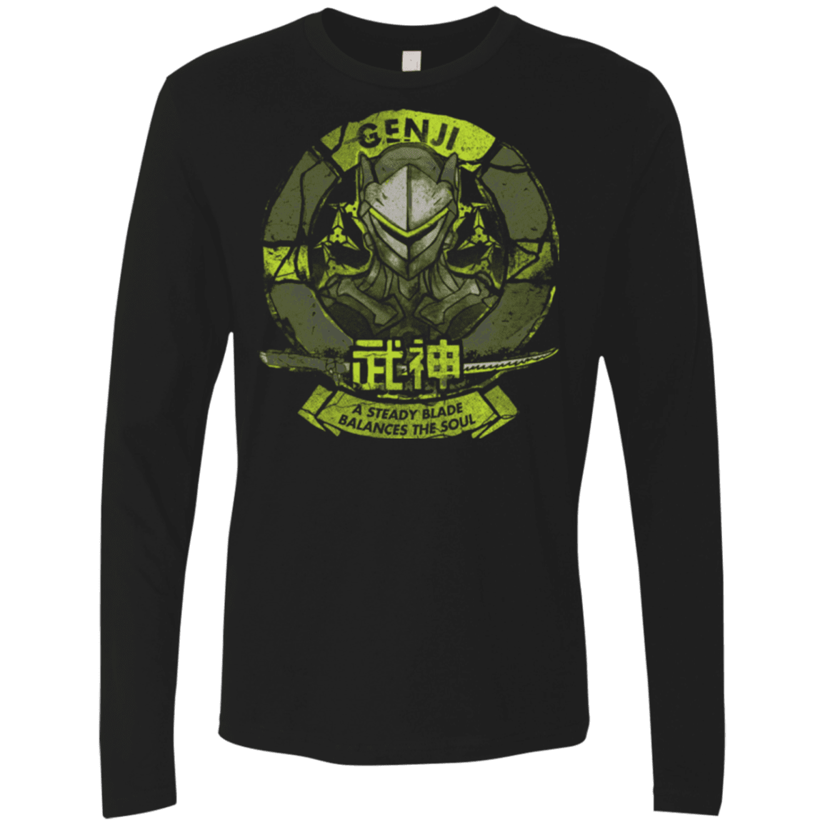 T-Shirts Black / Small Genji Blade Men's Premium Long Sleeve