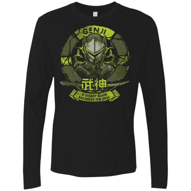T-Shirts Black / Small Genji Blade Men's Premium Long Sleeve