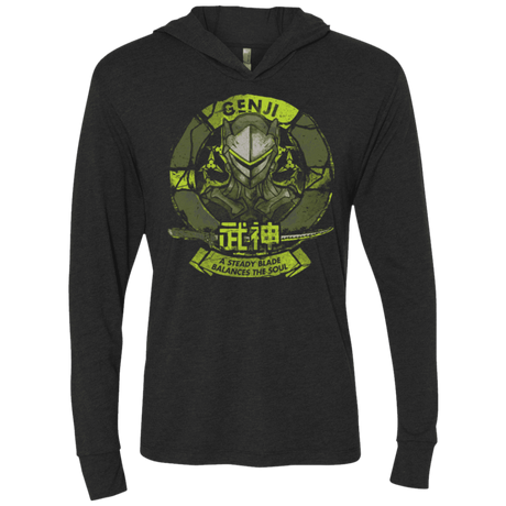 T-Shirts Vintage Black / X-Small Genji Blade Triblend Long Sleeve Hoodie Tee