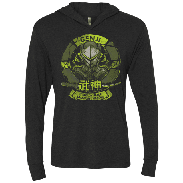 T-Shirts Vintage Black / X-Small Genji Blade Triblend Long Sleeve Hoodie Tee