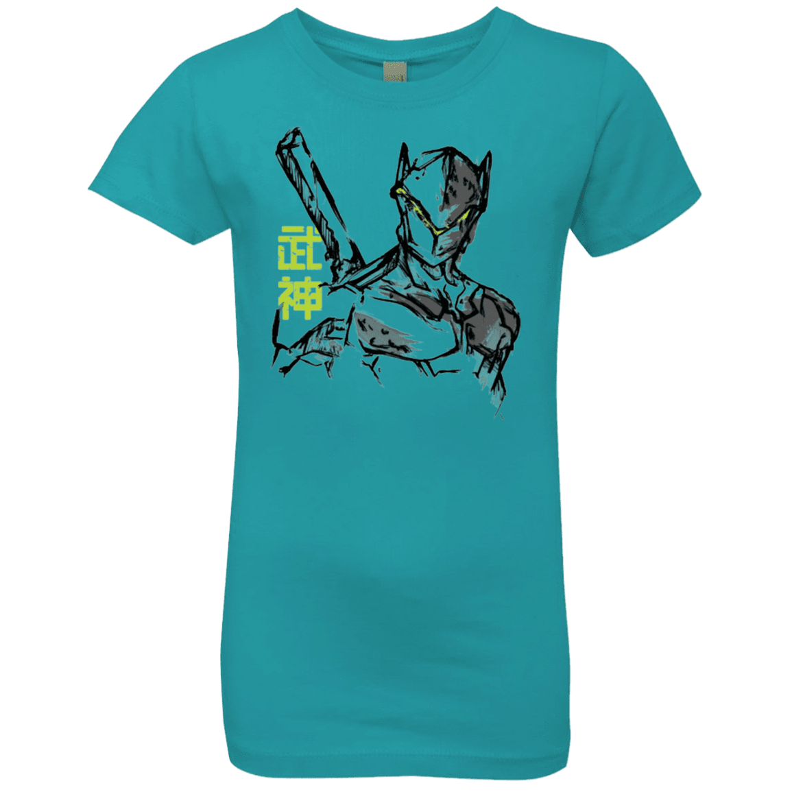 T-Shirts Tahiti Blue / YXS Genji Girls Premium T-Shirt