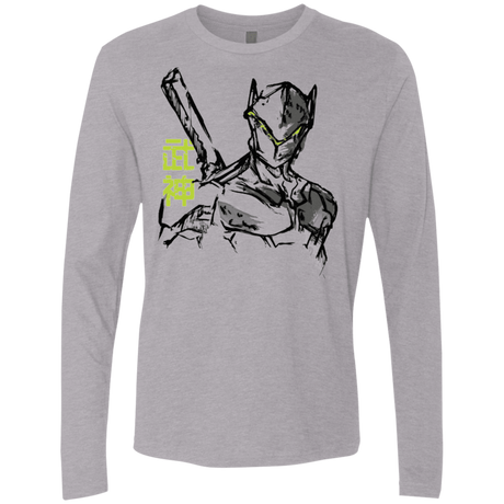 T-Shirts Heather Grey / Small Genji Men's Premium Long Sleeve