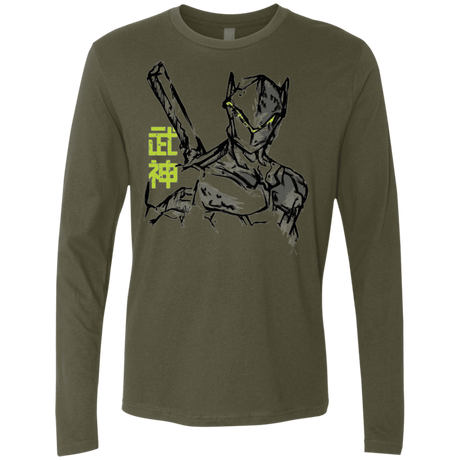 T-Shirts Military Green / Small Genji Men's Premium Long Sleeve