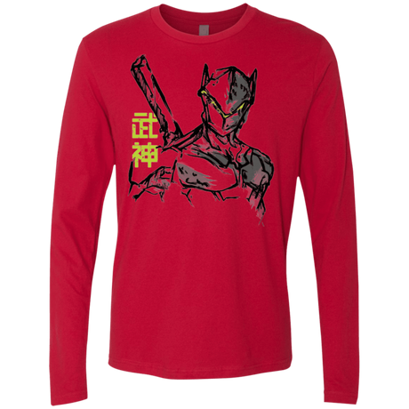 T-Shirts Red / Small Genji Men's Premium Long Sleeve