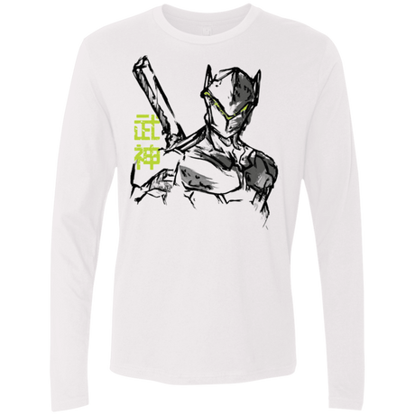 T-Shirts White / Small Genji Men's Premium Long Sleeve