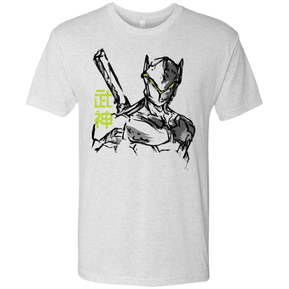 T-Shirts Heather White / Small Genji Men's Triblend T-Shirt