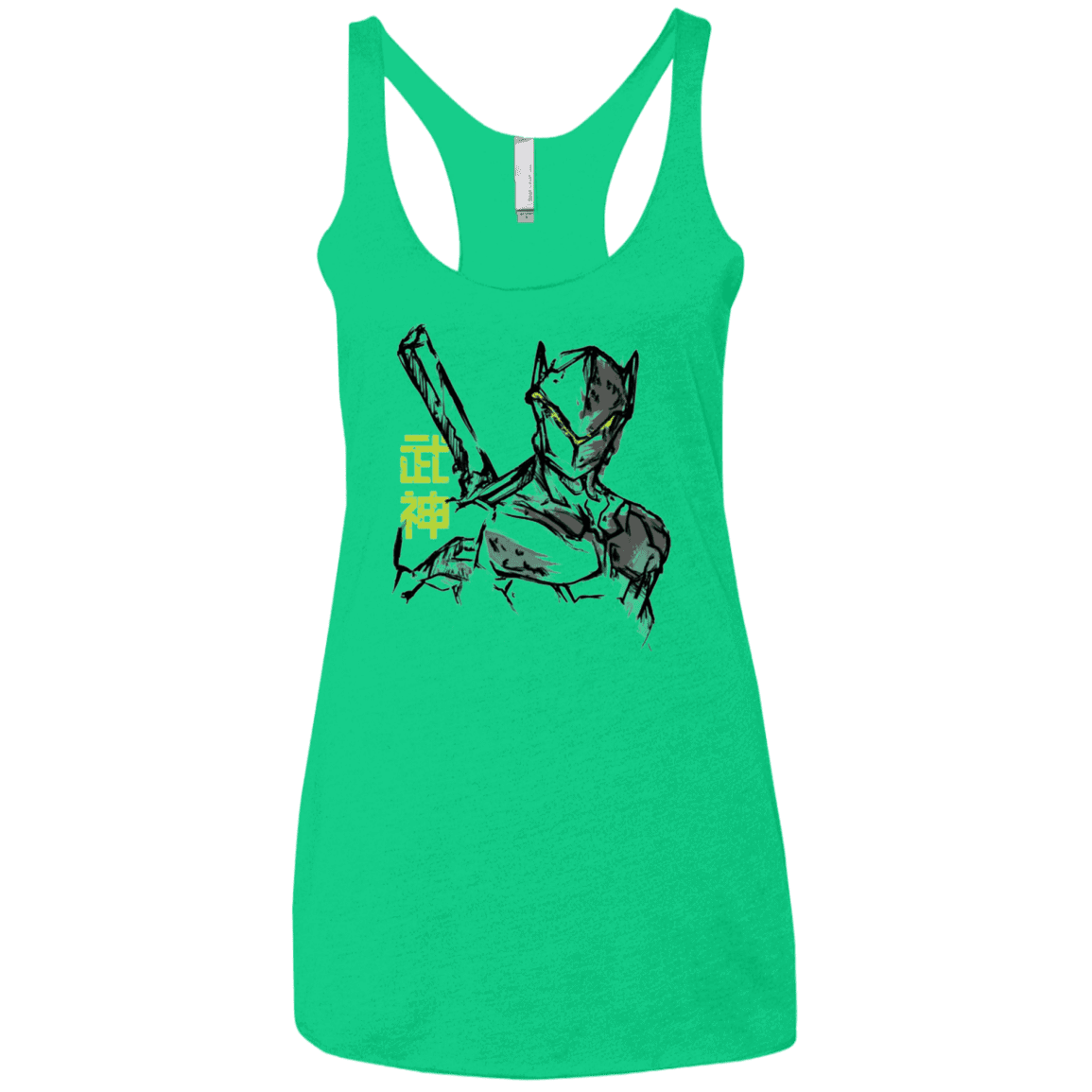 T-Shirts Envy / X-Small Genji Women's Triblend Racerback Tank