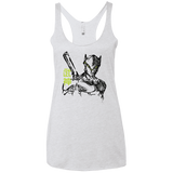 T-Shirts Heather White / X-Small Genji Women's Triblend Racerback Tank