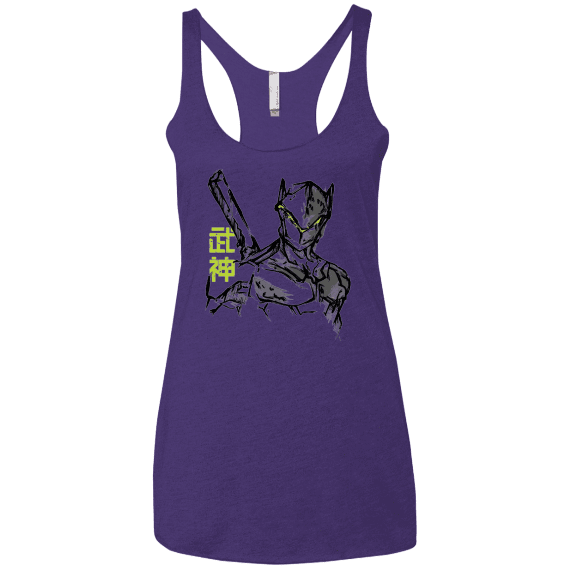 T-Shirts Purple / X-Small Genji Women's Triblend Racerback Tank
