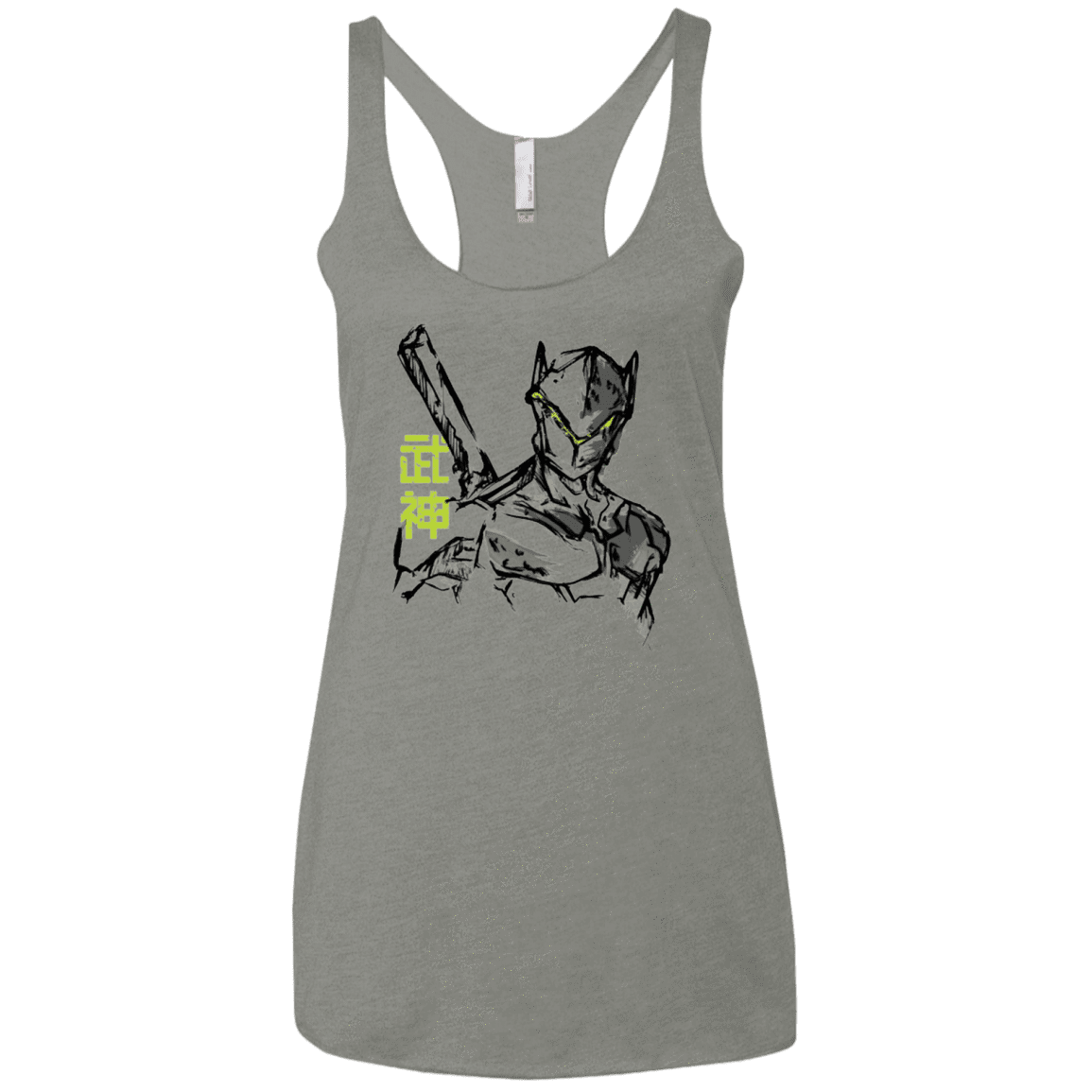 T-Shirts Venetian Grey / X-Small Genji Women's Triblend Racerback Tank