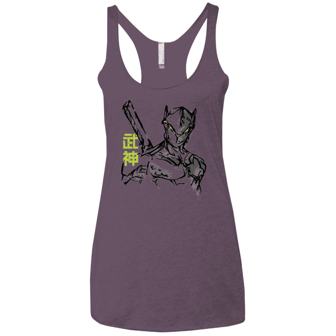 T-Shirts Vintage Purple / X-Small Genji Women's Triblend Racerback Tank