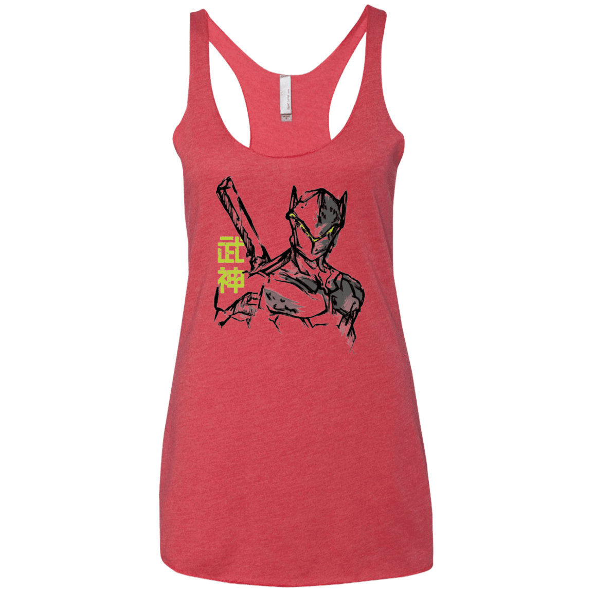 T-Shirts Vintage Red / X-Small Genji Women's Triblend Racerback Tank