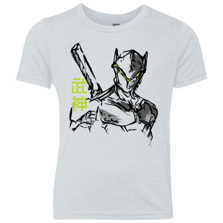T-Shirts Heather White / YXS Genji Youth Triblend T-Shirt