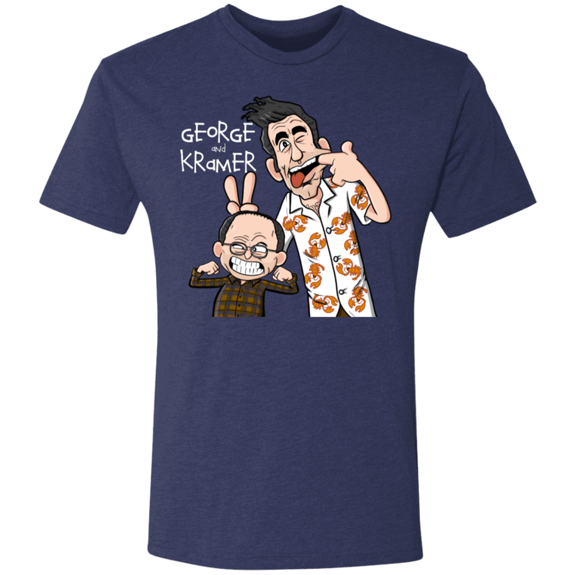 T-Shirts Vintage Navy / S George and Kramer Men's Triblend T-Shirt