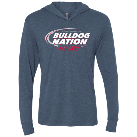 T-Shirts Indigo / X-Small Georgia Dilly Dilly Triblend Long Sleeve Hoodie Tee