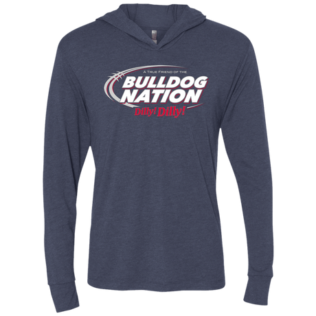 T-Shirts Vintage Navy / X-Small Georgia Dilly Dilly Triblend Long Sleeve Hoodie Tee