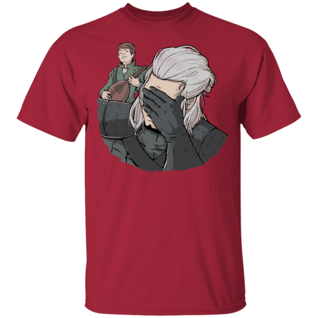 T-Shirts Cardinal / YXS Geralt Face Palm Youth T-Shirt