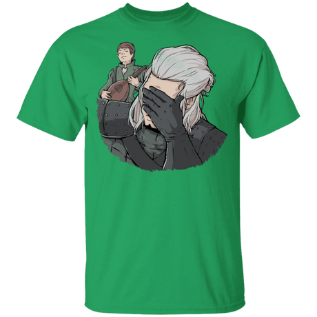 T-Shirts Irish Green / YXS Geralt Face Palm Youth T-Shirt