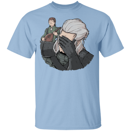 T-Shirts Light Blue / YXS Geralt Face Palm Youth T-Shirt
