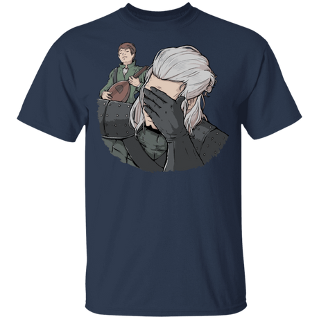 T-Shirts Navy / YXS Geralt Face Palm Youth T-Shirt