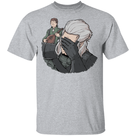 T-Shirts Sport Grey / YXS Geralt Face Palm Youth T-Shirt