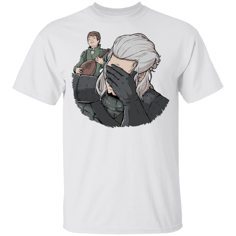 T-Shirts White / YXS Geralt Face Palm Youth T-Shirt