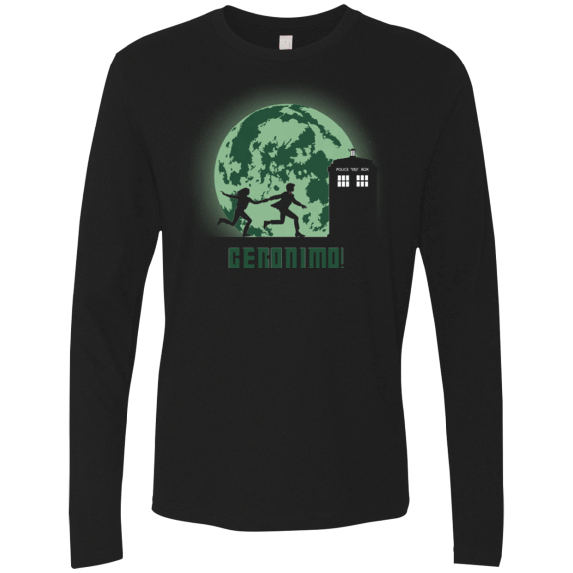 T-Shirts Black / Small Geronimo! Men's Premium Long Sleeve