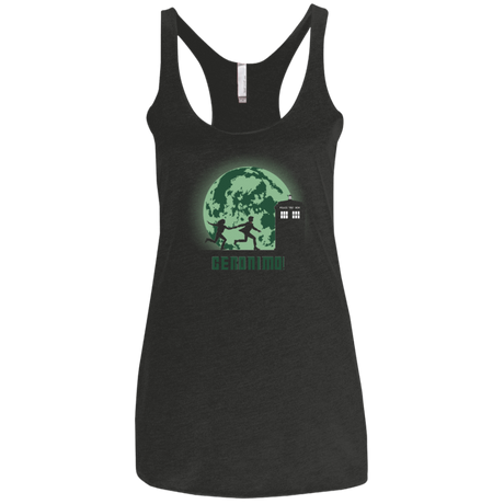 T-Shirts Vintage Black / X-Small Geronimo! Women's Triblend Racerback Tank