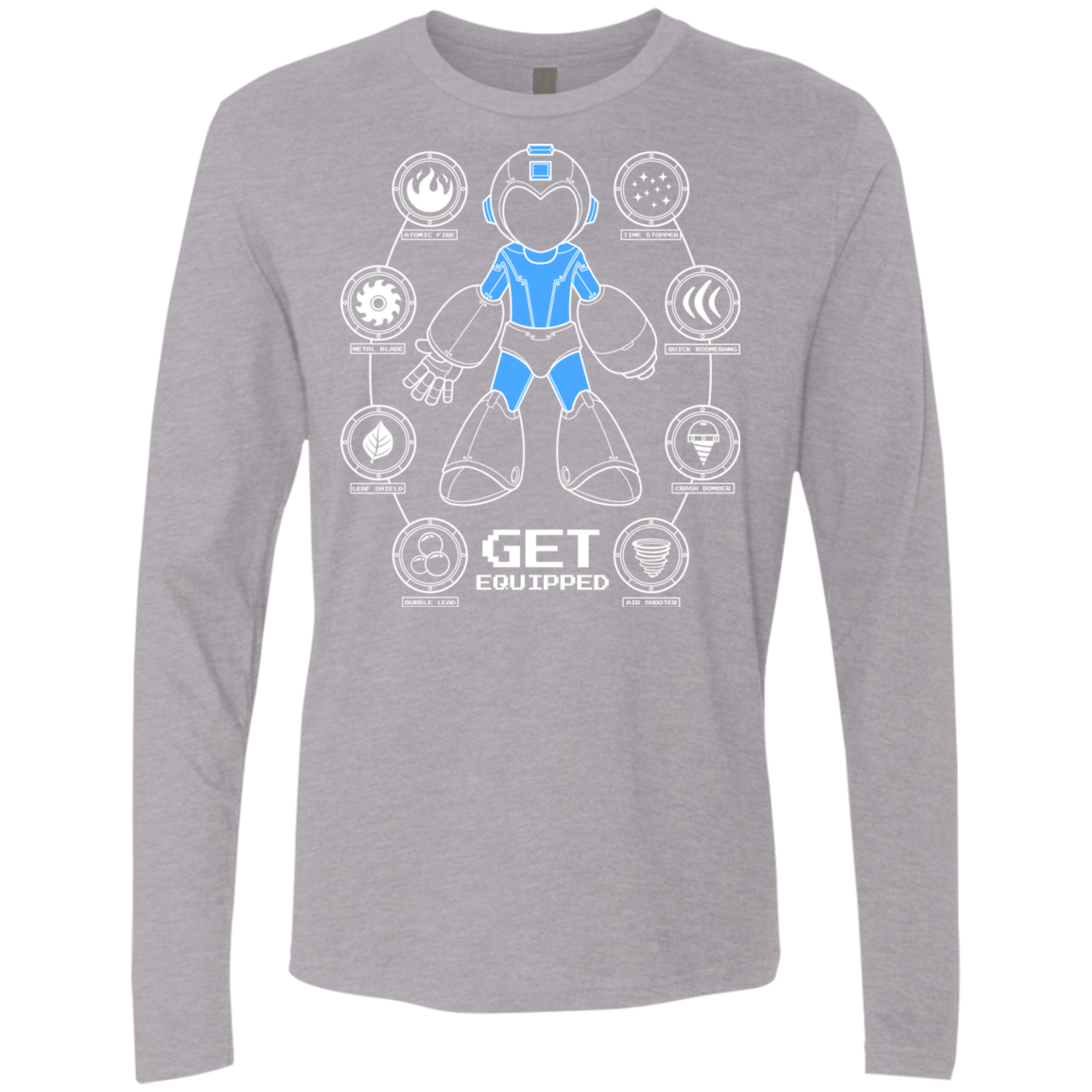 T-Shirts Heather Grey / Small Get Equipped Men's Premium Long Sleeve