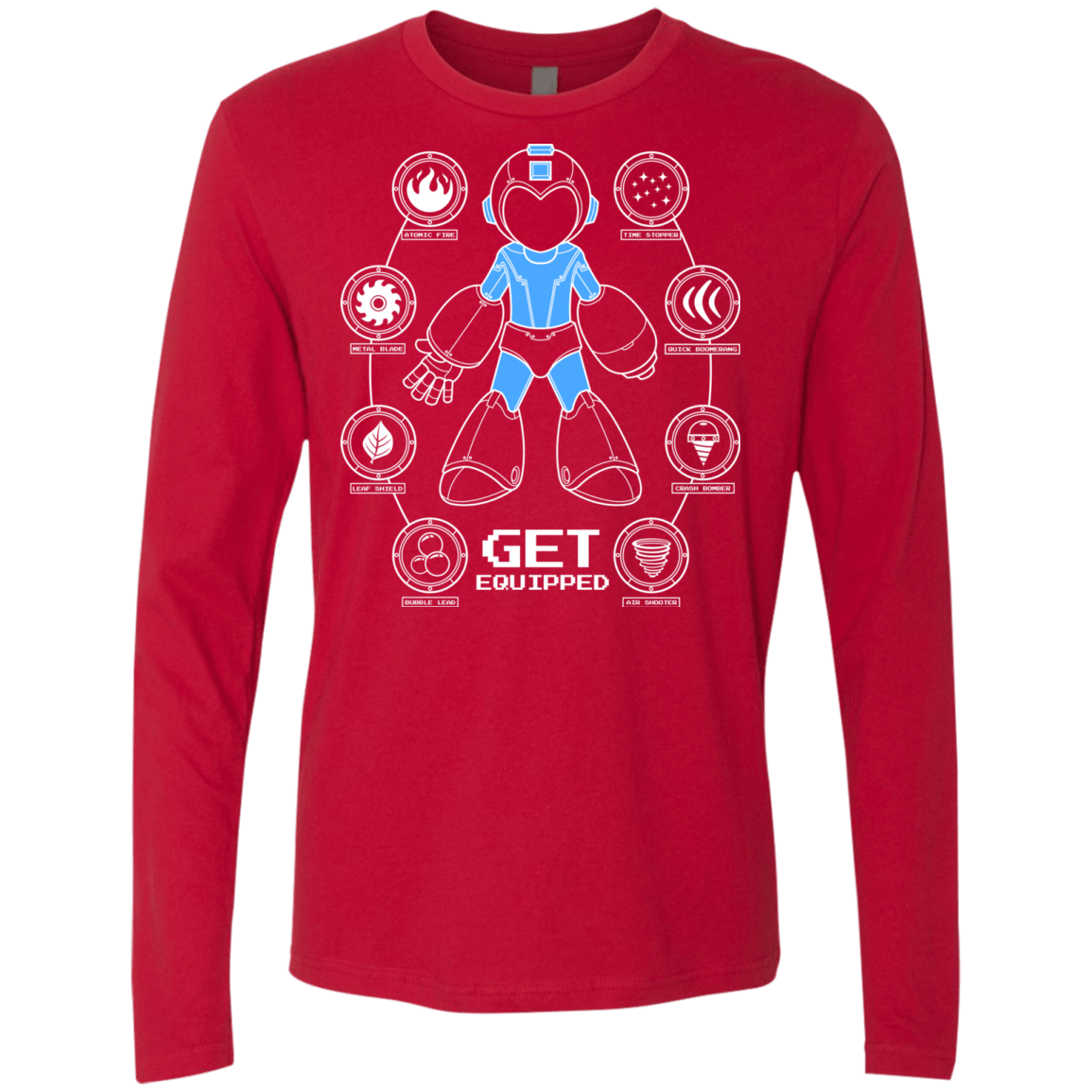 T-Shirts Red / Small Get Equipped Men's Premium Long Sleeve