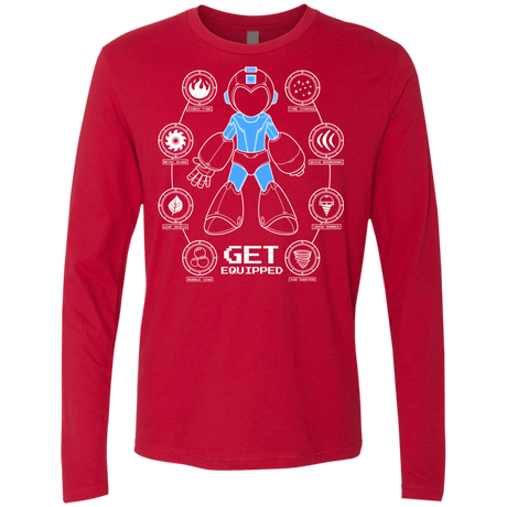 T-Shirts Red / Small Get Equipped Men's Premium Long Sleeve