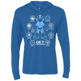 T-Shirts Vintage Royal / X-Small Get Equipped Triblend Long Sleeve Hoodie Tee