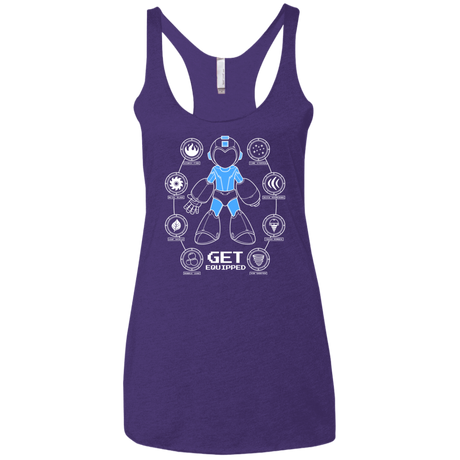 T-Shirts Purple / X-Small Get Equipped Women's Triblend Racerback Tank