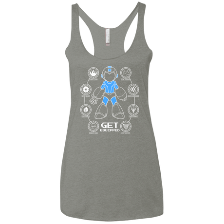 T-Shirts Venetian Grey / X-Small Get Equipped Women's Triblend Racerback Tank