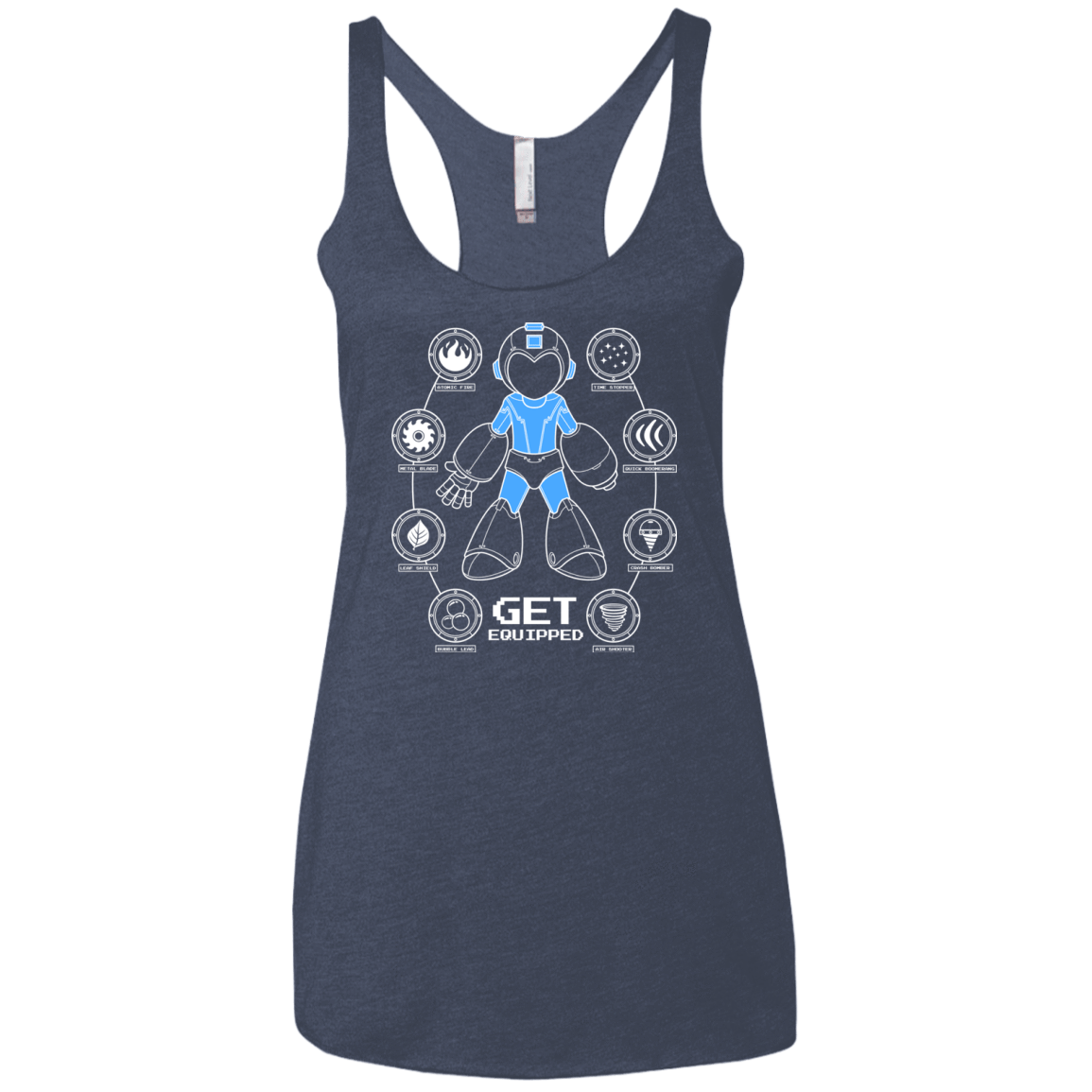 T-Shirts Vintage Navy / X-Small Get Equipped Women's Triblend Racerback Tank