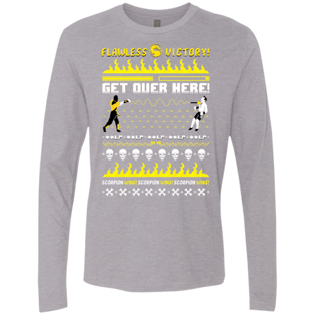 T-Shirts Heather Grey / Small Get Over Here Ugly Sweater Men's Premium Long Sleeve