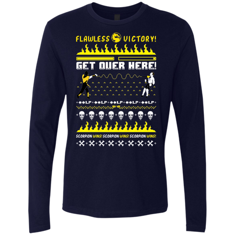T-Shirts Midnight Navy / Small Get Over Here Ugly Sweater Men's Premium Long Sleeve