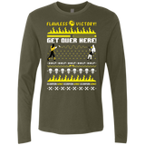 T-Shirts Military Green / Small Get Over Here Ugly Sweater Men's Premium Long Sleeve