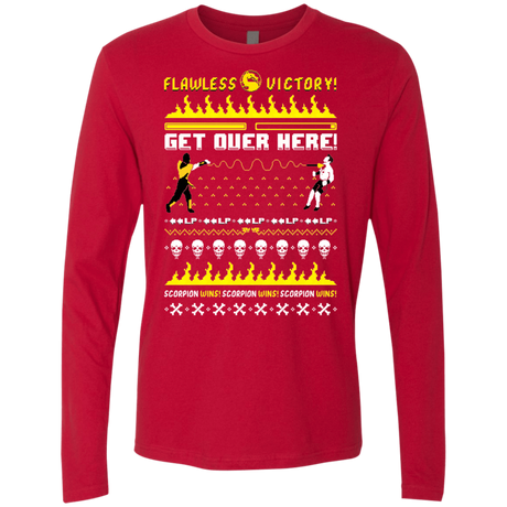 T-Shirts Red / Small Get Over Here Ugly Sweater Men's Premium Long Sleeve