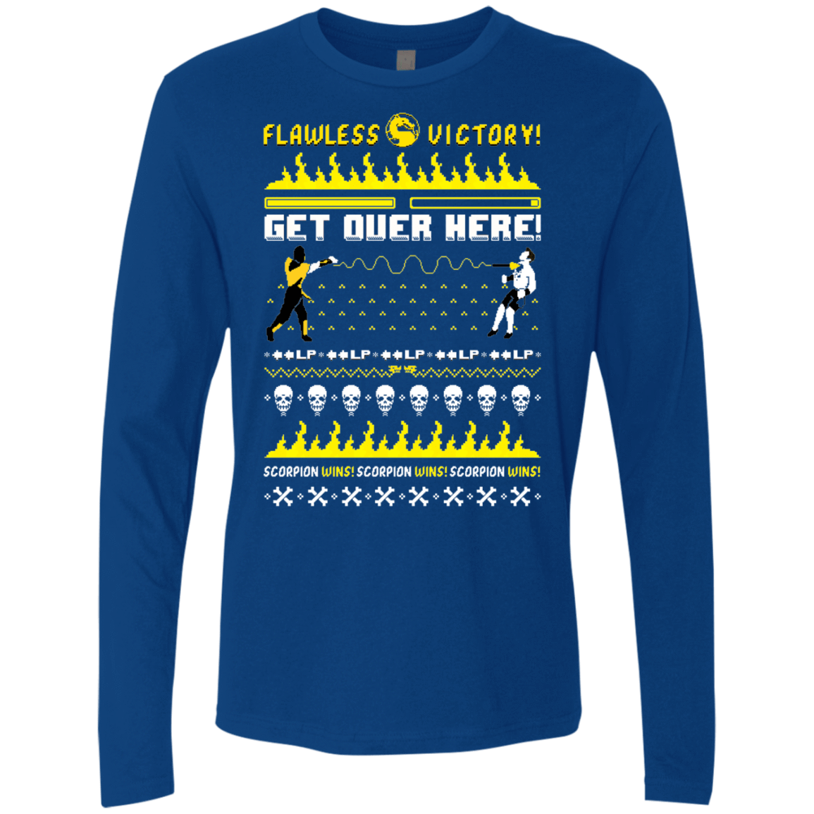 T-Shirts Royal / Small Get Over Here Ugly Sweater Men's Premium Long Sleeve