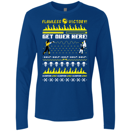 T-Shirts Royal / Small Get Over Here Ugly Sweater Men's Premium Long Sleeve