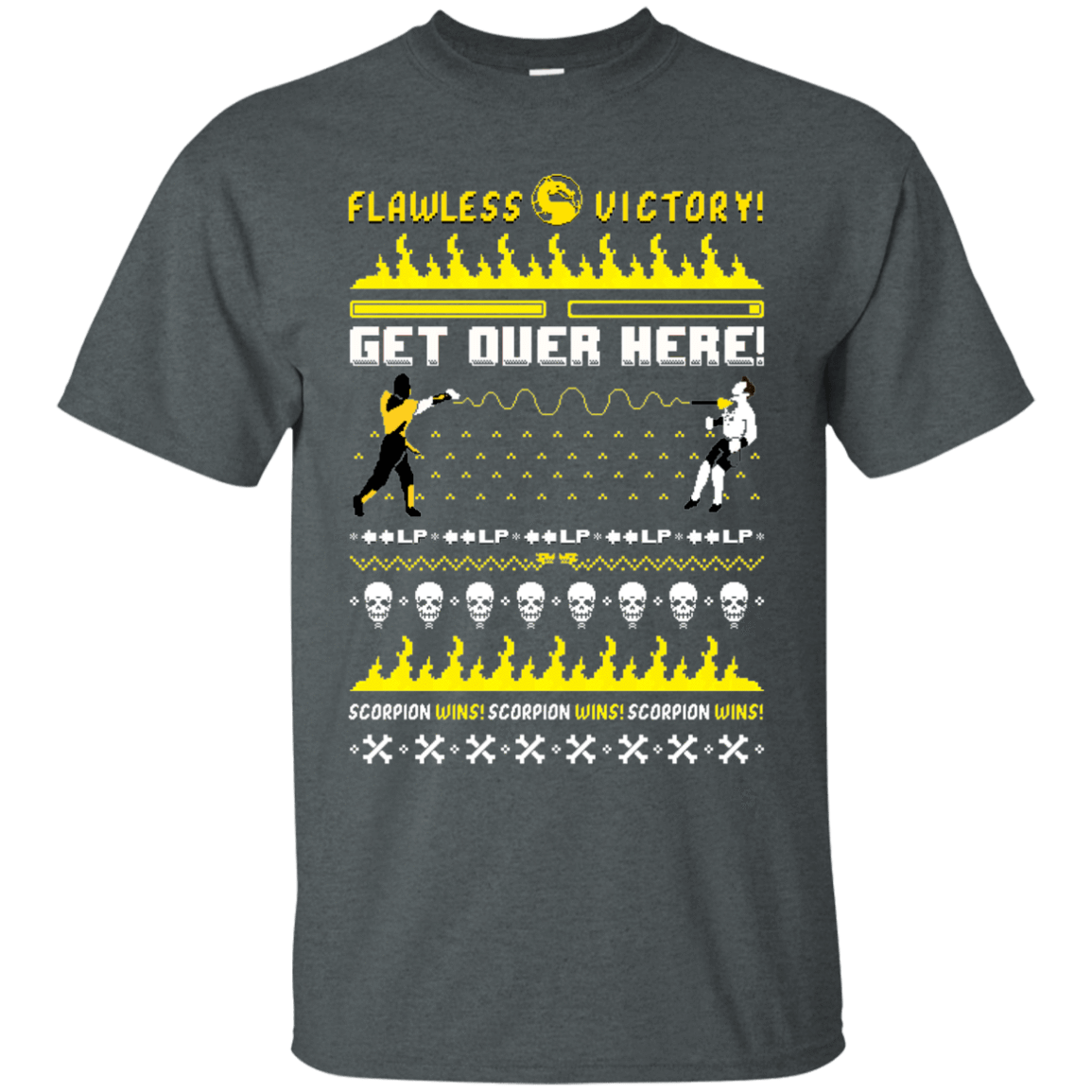 T-Shirts Dark Heather / Small Get Over Here Ugly Sweater T-Shirt