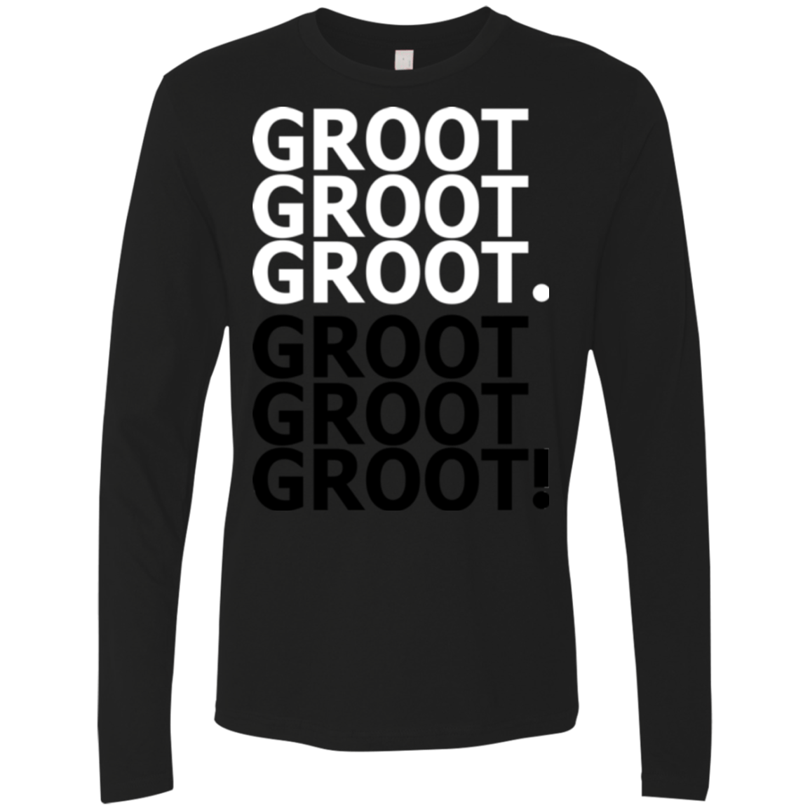T-Shirts Black / Small Get over it Groot Men's Premium Long Sleeve