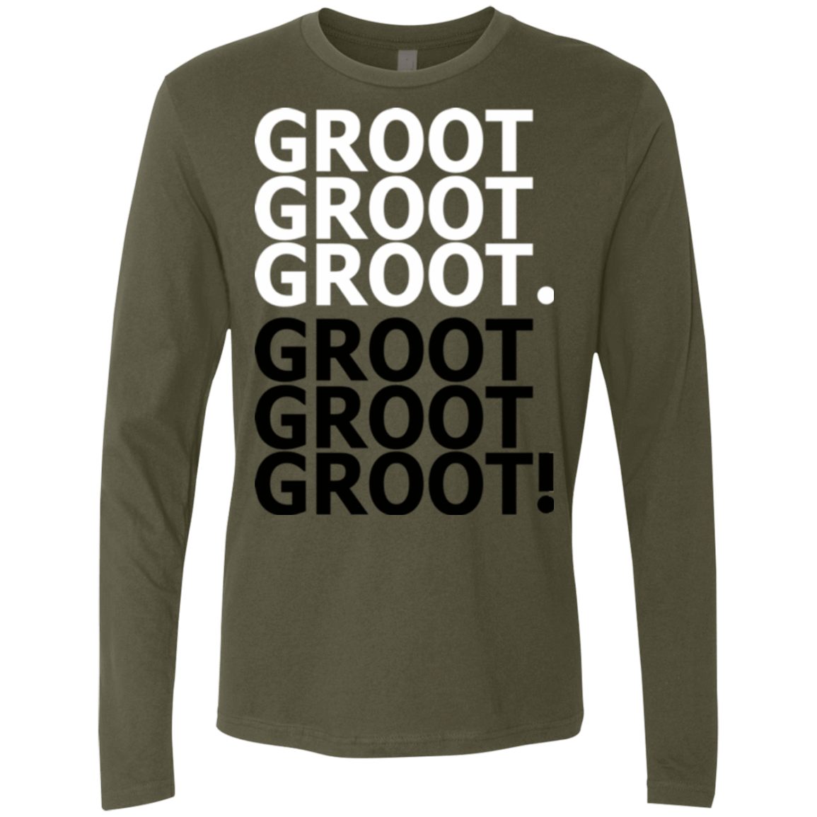 T-Shirts Military Green / Small Get over it Groot Men's Premium Long Sleeve