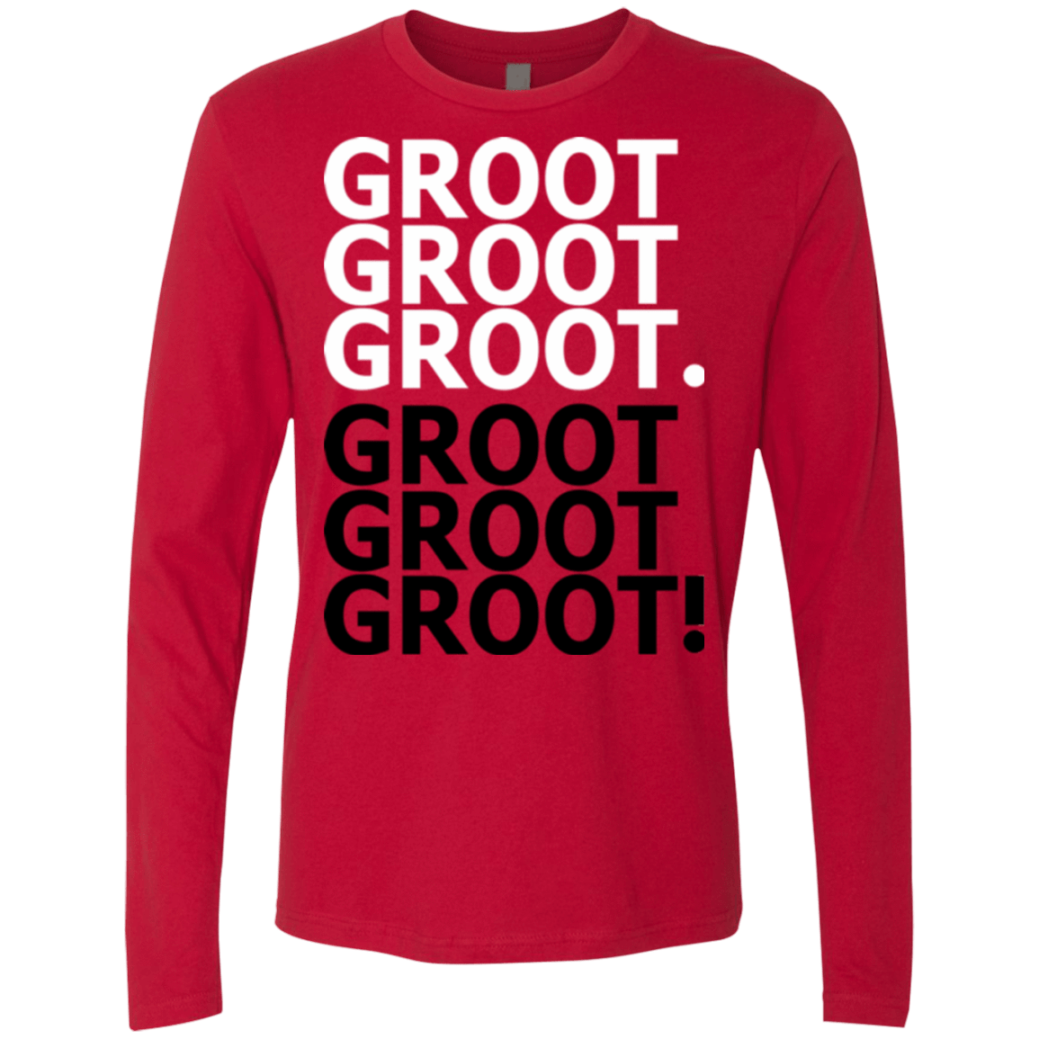 T-Shirts Red / Small Get over it Groot Men's Premium Long Sleeve