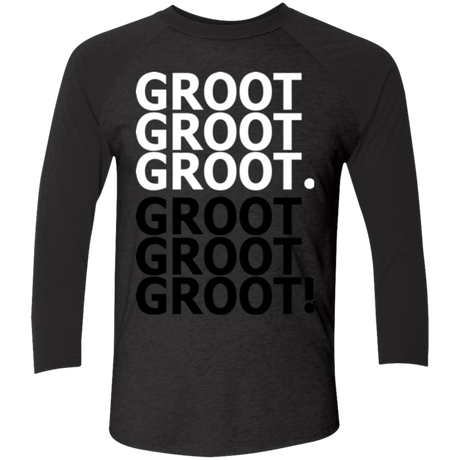 T-Shirts Vintage Black/Vintage Black / X-Small Get over it Groot Men's Triblend 3/4 Sleeve