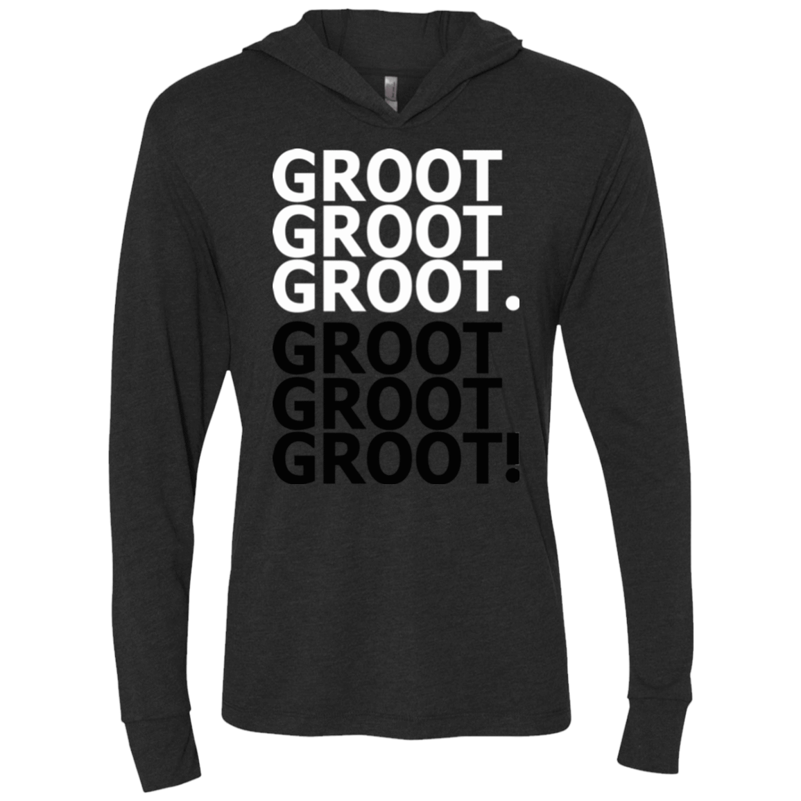 T-Shirts Vintage Black / X-Small Get over it Groot Triblend Long Sleeve Hoodie Tee