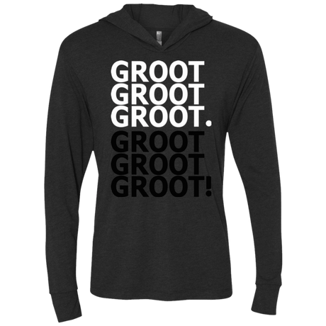 T-Shirts Vintage Black / X-Small Get over it Groot Triblend Long Sleeve Hoodie Tee